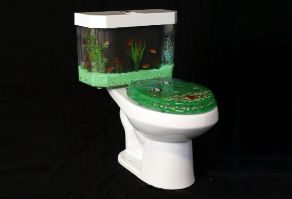 fish and flush Toilet