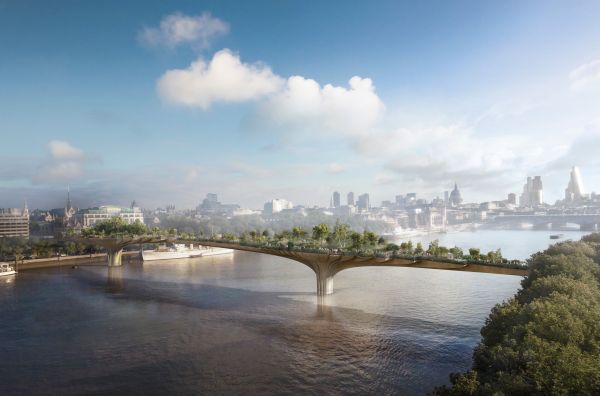 Garden Bridge over River Thames