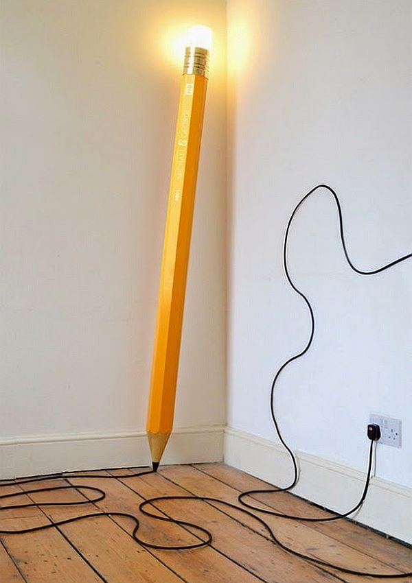 Pencil inspired HB lamp by Michael & George