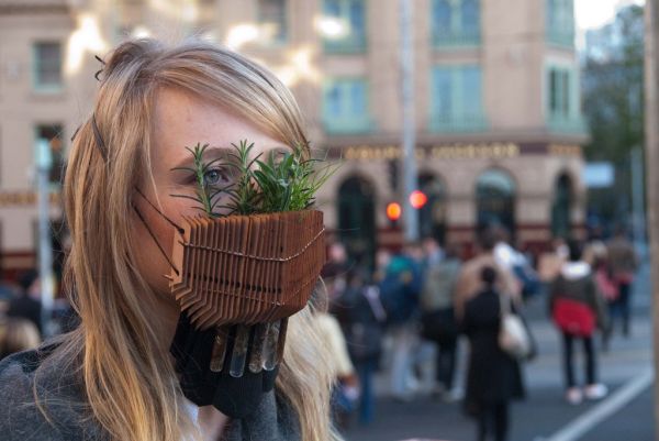 Flora filled face mask