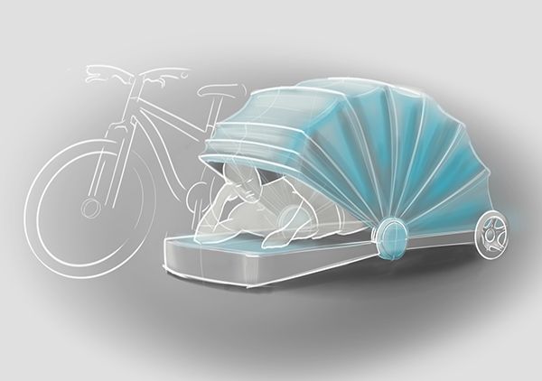 Versatile Bike Trailer Concept by Alejandra Castelao