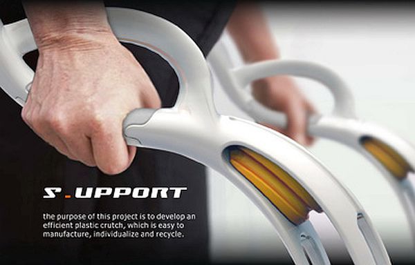 S_UPPORT Plastic Crutch