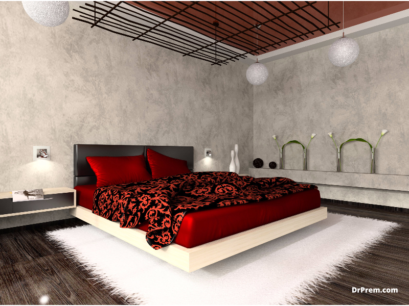 Black, white and red combo gives you the luxurious feel